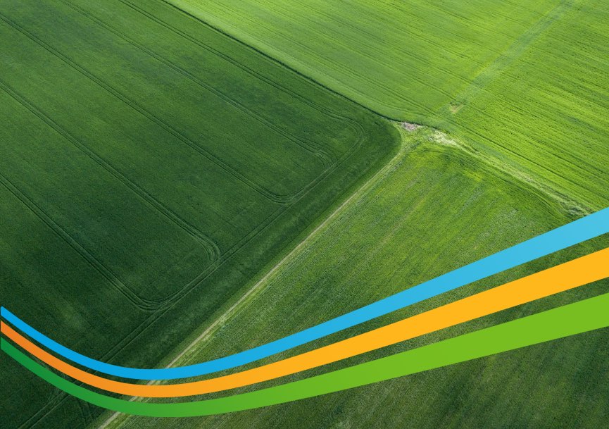 photo of field from above with Hydro Vision stripes